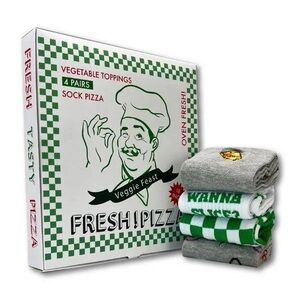 NIB- Urban Eccentric Men's Novelty Veggie Pizza Sock Gift Set